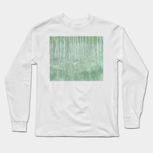 Abstract Oil Painting 10c10 Mint Green Aspargus Long Sleeve T-Shirt